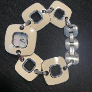 Fossil F2  White Decor designer watch!!